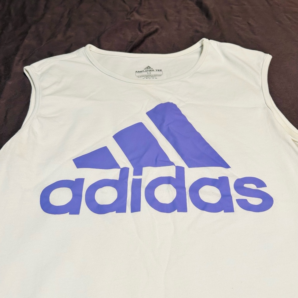 Adidas Sleeveless Top with Purple Logo
